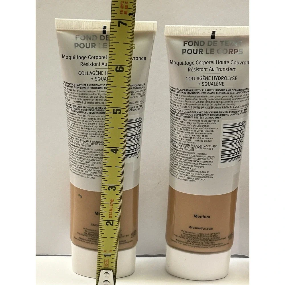 IT Cosmetics‎ Celebration Body Foundation Illumination Medium 3.4oz Lot of 3